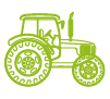 Icono de un tractor