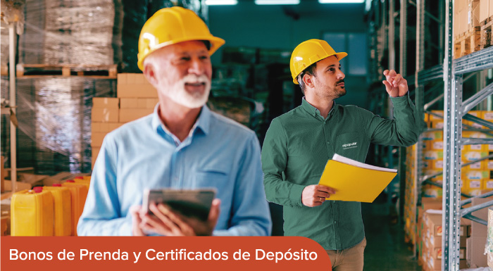 Certificados de deposito mercancías