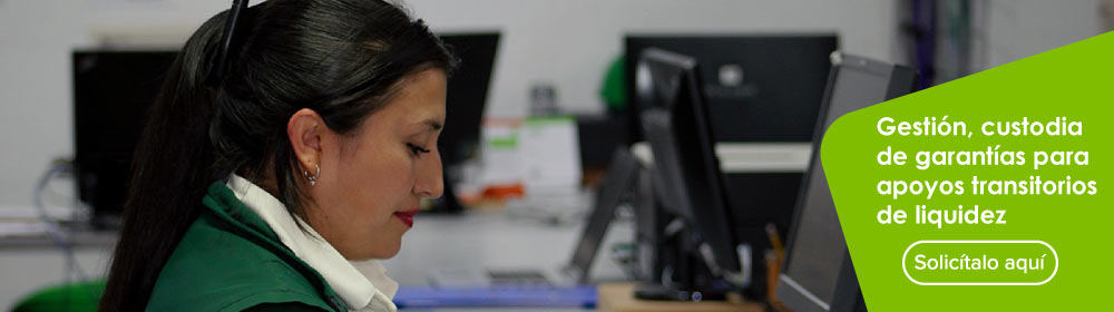 Una mujer sentada frente a un computador